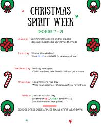 What more could you want? Christmas Spirit Week 12 17 12 21 Crown Point Christian School