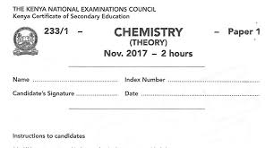 Kcse Chemistry Paper 1 2017 Exam Questions With Answers Knec Past Paper Muthurwa Com Chemistry Paper Past Papers This Or That Questions