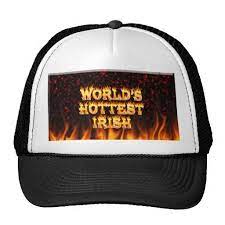 Coupon Code World S Hottest Irish Fire And Flames Red Marble Mesh Hats World S Hottest Irish Fir Trucker Hat Hats Baseball Trucker Hat