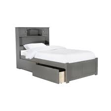 It is built of environmentally friendly rubberwood in an espresso finish as shown. Leo Lacey Twin Xl Platform Bed With Footboard And 2 Urban Bed Drawers In Gray Ll 1762604