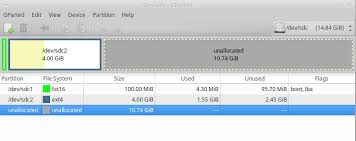 Typing list partition shows that a new primary partition has been created. Partitioning Re Size The Img For Smaller Sd Card How To Shrink A Bootable Sd Card Image Ask Ubuntu