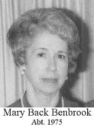 Mary Jane Back Benbrook (1909-1992)