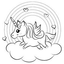 They don't need to follow the generic coloring of white body and silvery horn, they can color the unicorns with many different colors. Coloring Pages Unicorn Rainbow Coloring And Drawing
