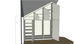 Der schrank für ihre dachschräge: Ein Dachschragen Schrank Mit Zwei Verschiedenen Schragen Bwn Mobelbau Mobel Nach Mass