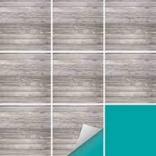 Unsere fliesenfolien werden nämlich einfach auf die. Fliesenaufkleber Dekor Holz Silbergrau Kuche Bad Printyourhome