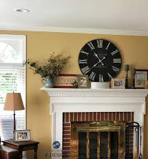 Paint a red brick fireplace a deep shade of matte blue. Brick Fireplace Mantel Ideas Whaciendobuenasmigas