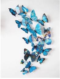 12 Pcs Set Diy 3d Butterfly Wall Stickers Home Decor For Living Room Bedroom Kitchen Toi Butterfly Wall Decals 3d Butterfly Wall Decals Butterfly Wall Stickers