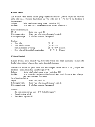 Jawaban:kalimat verbal adalah kalimat yang predikat nya berupa kata kerja. Kalimat Verbal