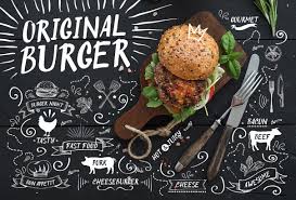 Original Burger Font Original Burger Restaurant Menu Design Burger