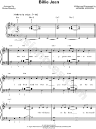 Check spelling or type a new query. Michael Jackson Billie Jean Sheet Music Easy Piano In E Minor Download Print Sheet Music Michael Jackson Michael Jackson Lyrics