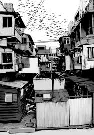 Black And White Anime Backround Pin By Prosta Kreska On Rysunki Ze Swiata Drawing Scenery Anime Background Architecture Sketch