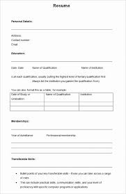 Free Blank Resume Templates Printable Awesome Free Fill In Resume Template Image Pin Oleh J In 2020 Resume Form Free Printable Resume Templates Free Printable Resume