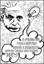 6 Growth Mindset Coloring Pages Based On Quotes By One Of The Greatest Minds Ever Albert Einstein Coloring Pages Growth Mindset Quote Coloring Pages