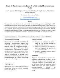 La universidad iberoamericana puebla es una institución de educación media superior y superior confiada a la compañía de jesús, orden religiosa católica fundada por san ignacio de loyola con. Renta De Bicicletas Para Estudiantes De La Universidad Iberoamericana Puebla