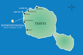 Tahiti map by openstreetmap project. Resort Map Location