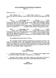Nama dan gelar kemudian ditambah dengan nama perusahaan dan alamat lengkap instansi atau perusahaan. Top Pdf 154 Contoh Surat Resmi Akta Pendirian Perseroan Terbatas Format Word 123dok Com