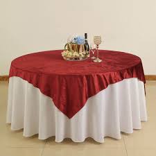 72 X 72 Burgundy Premium Velvet Square Table Overlay In 2020 Table Overlays Wedding Table Overlays Square Tables