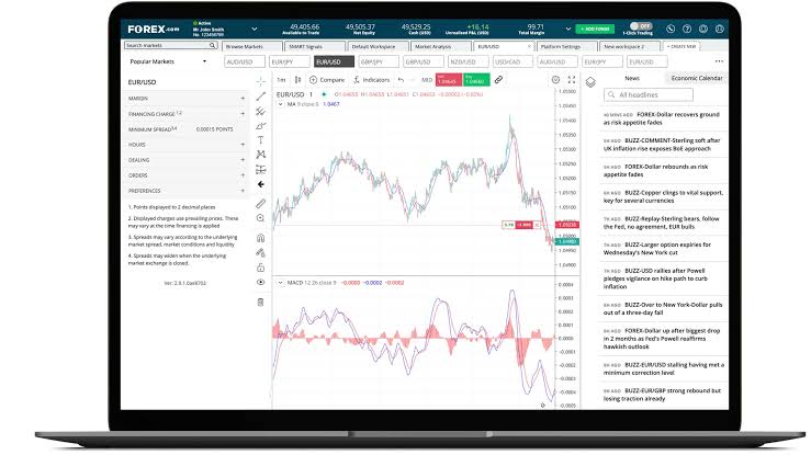 Forex trading interface showing currency charts, AI generated
