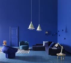 Blue Living Room Design From Sara Sjogren Blaue Wande Wohnzimmer Farblich Gestalten Inneneinrichtung