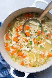 How do you make chicken soup with rotisserie chicken? Chicken And Rice Soup Kristine S Kitchen