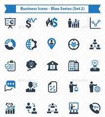 Business Icon Blue Series Set 2 Business Icon Icon Icon Set