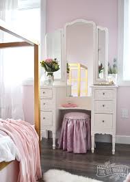 2020 popular 1 trends in home & garden, lights & lighting, home improvement, toys & hobbies with pink girls room and 1. A Pink White Gold Shabby Chic Glam Girls Bedroom Reveal Little C S Room Makeover For The Orc The Diy Mommy