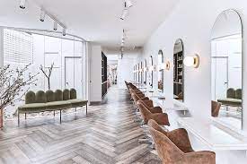 An Earthen Luxe Hair Salon La Boutique By Belinda Jeffery Comfortel Salon Furniture Salon Interior Design Hair Salon Decor Salon Furniture