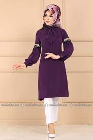 Modaselvim Tunik Fularli Tesettur Tunik Pl904 Mor Muslim Fashion Outfits Muslim Fashion Fashion