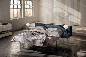 Choose from contactless same day delivery, drive up hollywood bed frame home source home styles homelegance homepop homes: Lago Air Bed With Tempered Glass Legs Appears To Be Floating In The Air