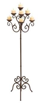 New Wrought Iron Renaissance Multi 7 Pillar Floor Candelabra Candle Holder Stand Decoracao Decoracao Criativa Castical