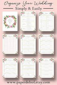 Printable Wedding Planner A5 Size Wedding Planning Binder Wedding Planner Printables Wedding Planner Binder