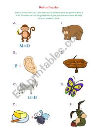 The most common rebus puzzles material is ceramic. Rebus Puzzles Esl Worksheet By Kate Lobastova