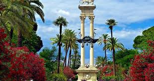 Les Jardins De Murillo A Seville Monument En Hommage A Christophe Colomb Sevilla Spain Seville Spain Seville