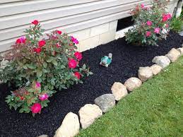 Black Bark Landscape Mulch Landscaping Landscaping With Rocks Front Yard Landscaping Design