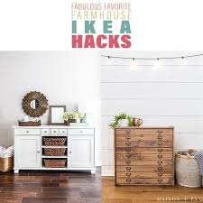 Solid wood has a natural feel.separate shelf for magazines, etc. Fabulous Favorite Farmhouse Ikea Hacks The Cottage Market