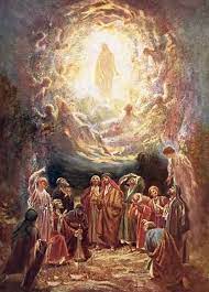 It is interesting to note, and theologically correct, that the iconographer depicts the wounds from the crucifixion in christ's hands and feet. The Ascension Of Our Lord