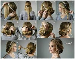 Frisuren Fur Lange Haare Zum Selber Machen Festlich Elegant Lockere Haarband Frisur Anleitung Mittellange Haare Frisuren Einfach 20er Jahre Frisur