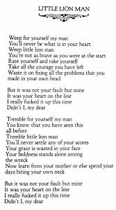 Little Lion Man Mumford And Sons Mumford Sons Lyrics Mumford Lyrics Mumford And Sons