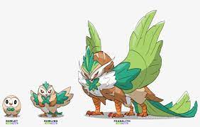Rowlet Fake Evolution By Coalbones Da3tgwm Pokemon Rowlet Evolution Chart 1300x754 Png Download Pngkit