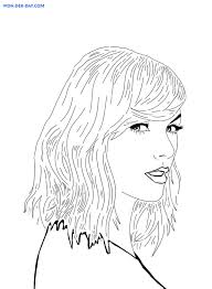 Click the taylor swift coloring pages to view printable version or color it online (compatible with ipad and android tablets). Taylor Swift Coloring Pages Print For Free Wonder Day
