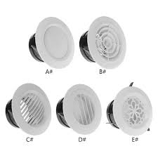 Free Ship Air Vent Extract Valve Grille Round Diffuser Ducting Ventilation Cover 100mm 5 Size831f Diffuser Air Vent Valve