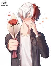 Todoroki Shouto Lvl 15 He Him No Instagram Happy Valentine S Day Who Will You Be Spending Today With Credit To In 2020 Valentines Anime Cute Anime Guys Anime Boy