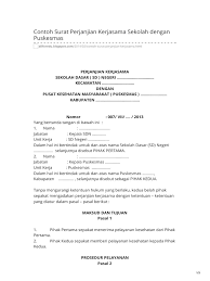 Surat perjanjian kerjasama adalah surat yang berisikan kesepakatan tertulis antara dua atau lebih pihak. Allforedu Blogspot Com Contoh Surat Perjanjian Kerjasama Sekolah Dengan Puskesmas