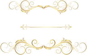 Gold Decorative Ornaments Png Clip Art Black Texture Background Boarders And Frames Free Clip Art
