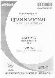 Berbagi Dan Belajar Naskah Soal Un Kimia Sma 2014 Paket 1