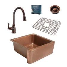 Our range at tap warehouse is vast, with ceramic, granite and stainless steel designs all available. Sinkology Lange Farmhouse Apron Front Pure Copper Sink 32 In Single Bowl Kitchen Sink In Antique Copper Sek307 33ac The Home Depot