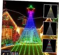 Outdoor Christmas Decorations Lights with Star, Smart DIY Custom Display  11.8ft | eBay