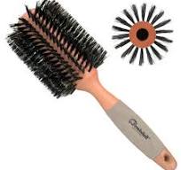 Amazon.com : Bombshell Boar Bristle Round Brush — Sustainable Styling Brush  with Natural Wood Handle for Blow Outs and Curling : Beauty & Personal ...