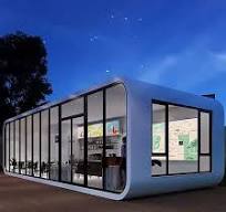 Prefab Apple Cabin House – Mobile Smart Homestay or Lounge Capsule for Rest  and Travel