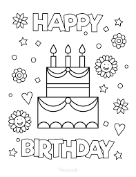 Greeting cards with lol dolls, ladubug, cat noir, baby yoda, paw patrol and other relevant characters. 55 Best Happy Birthday Coloring Pages Free Printable Pdfs